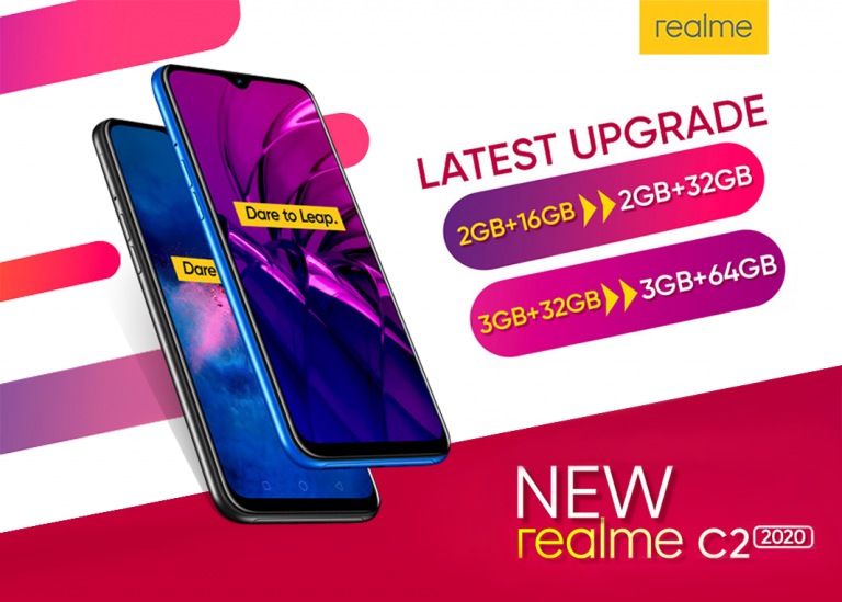 Double the storage, double the fun with the new realme C2 2020