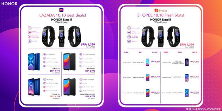 Catch the Honor Big Sales on Shopee and Lazada