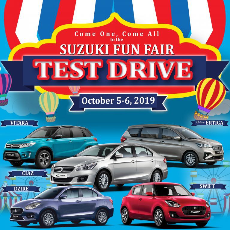 Suzuki holds Fun Fair Test Drive this weekend