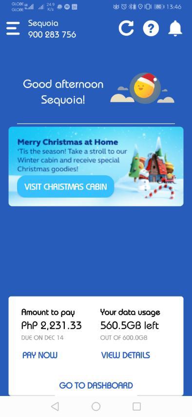 Get great holiday treats via the Globe at Home App!