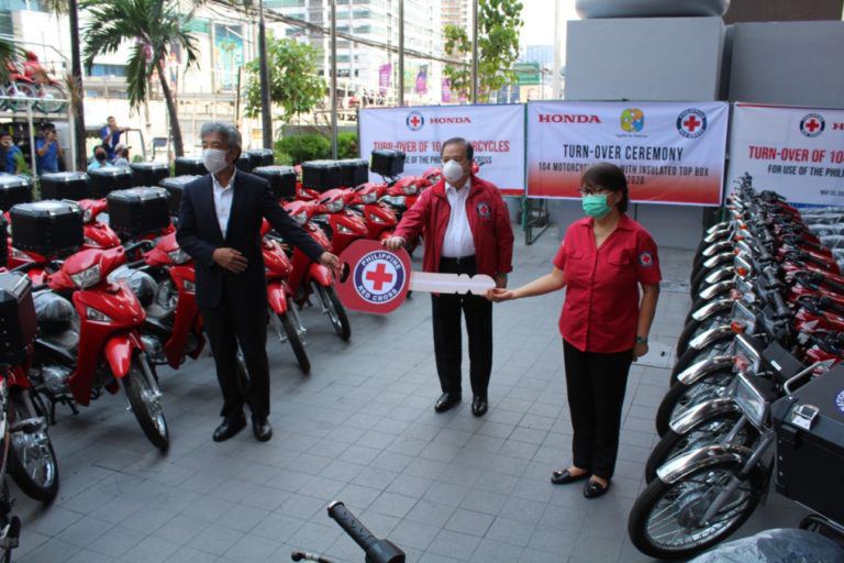 Honda donates motorcycles to all Philippine Red Cross chapters to aid in virus fight