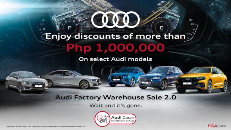 Get as much as PHP 1M-off at the Audi factory warehouse sale