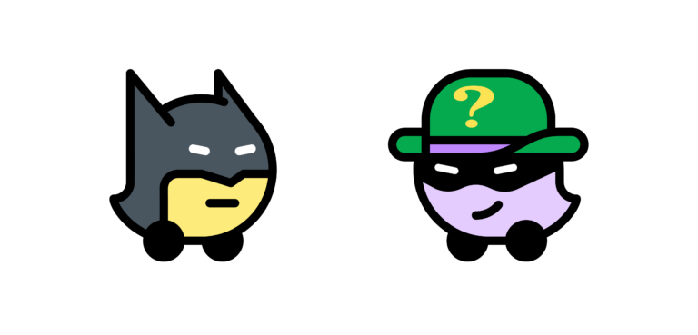 Waze lets you drive with Batman and The Riddler