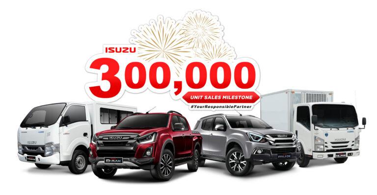 Isuzu PH achieves 300,000-unit sales milestone, vows to continue to provide business solutions