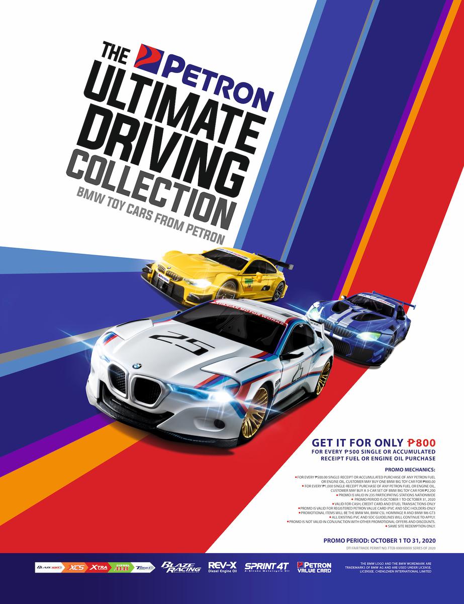 The 2020 Petron Ultimate Driving Collection promo is exclusive to Petron loyalty card holders