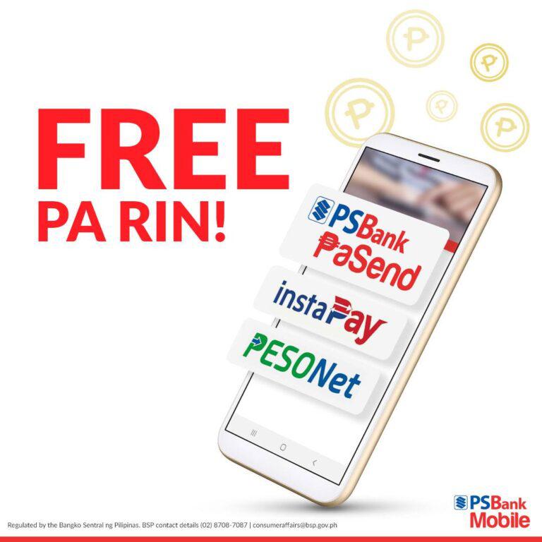 PSBank extends free InstaPay and PESONet transactions