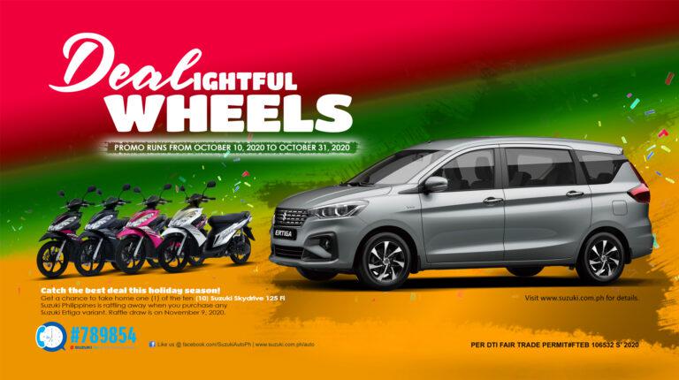 Suzuki offers DEALightful Wheels promo on the Ertiga MPV, with a chance to win a Suzuki Skydrive 125 Fi