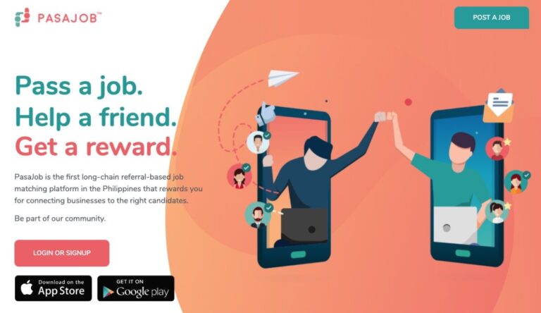 Help friends find work through PasaJob and earn referral rewards