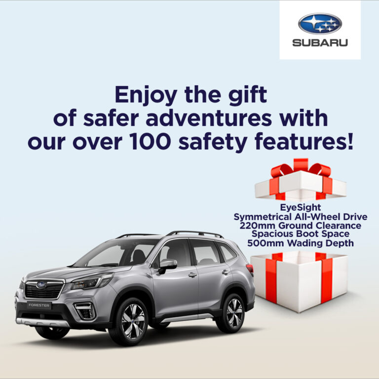 Subaru lets you enjoy the gift of safer adventures