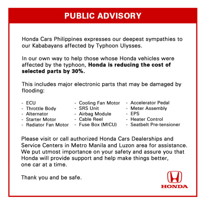 Honda offers assistance