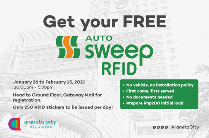 Araneta City extends Auto Sweep RFID