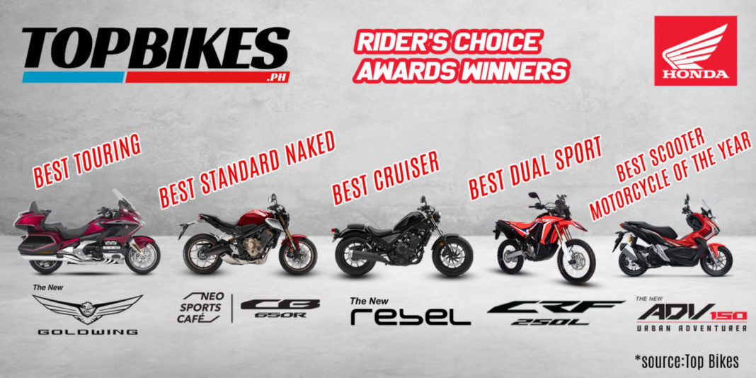 Honda motorcycles awarded best, most fuelefficient in PH