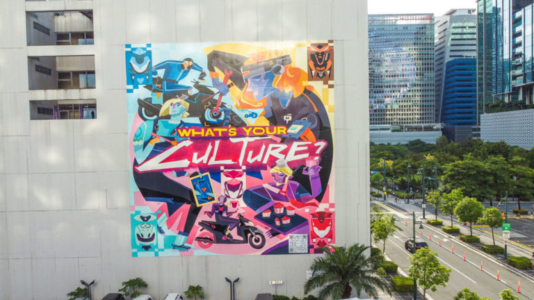 Yamaha Mio showcased in 45-foot cultural mural in BGC