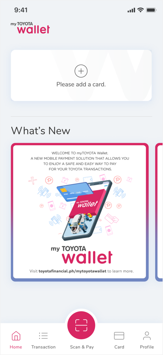 Toyota introduces the myTOYOTA Wallet app