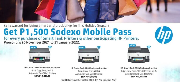 Buy an HP printer and get a Sodexo reward