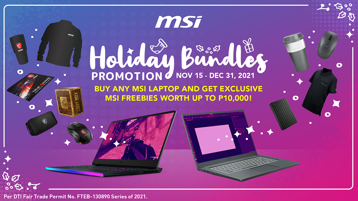 MSI holiday bundle promo • Gadgets Magazine