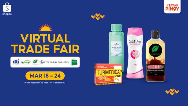 Shopee #TatakPinoy Virtual Trade Fair set for March 18-24