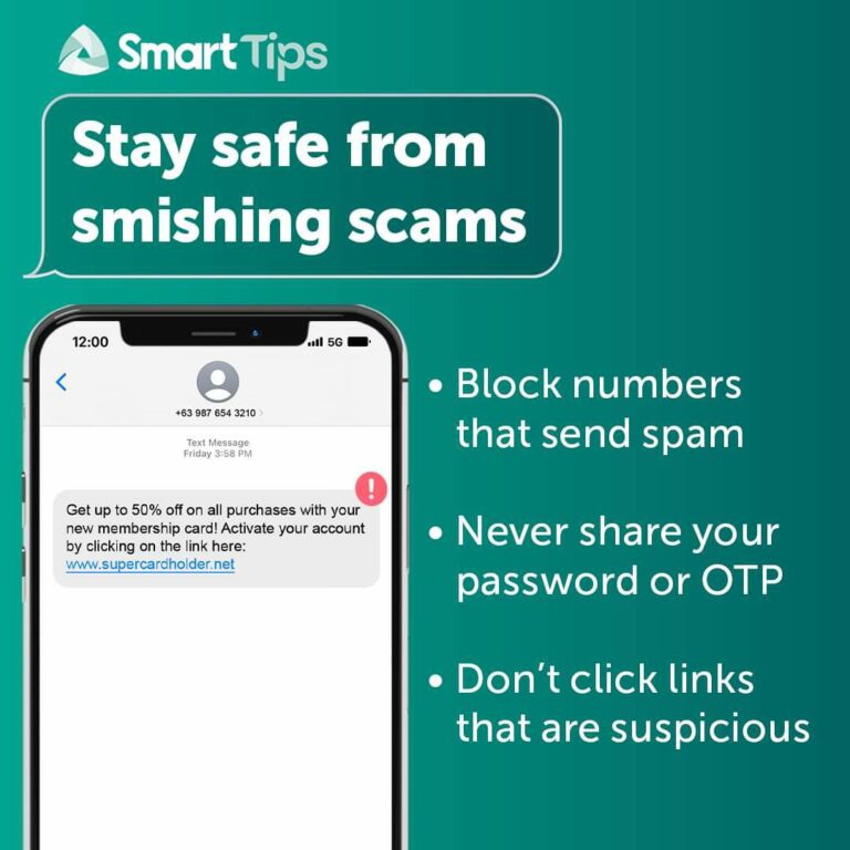 Stay safe from smishing scams with these Smart tips