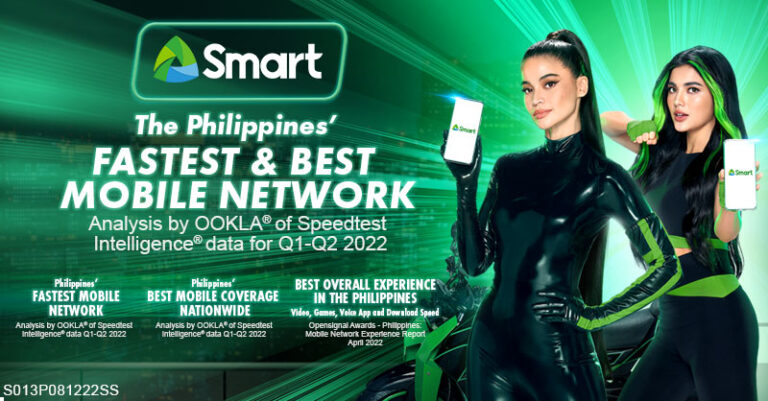 Smart awarded as country’s fastest and best mobile network by Ookla®