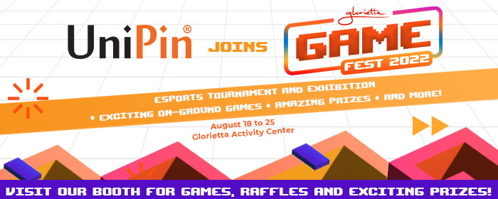 UniPin at the Glorietta Game Fest 2022: Join the event, play games, win prizes!