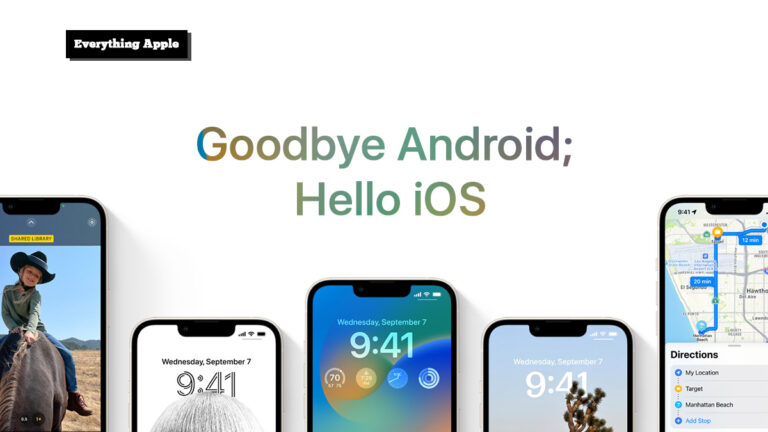 Goodbye, Android; Hello, iOS