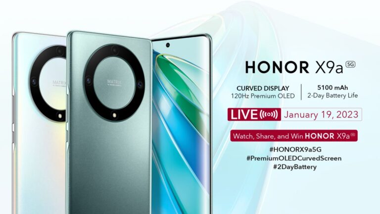 HONOR X9a 5G with ultra-tough premium OLED curved screen arriving on January 19