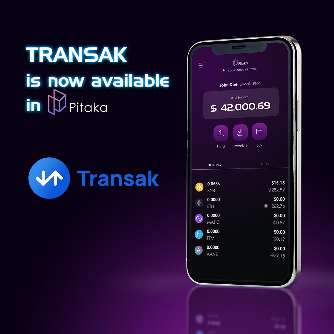 Pitaka integrates Transak and Unstoppable Domains to make buying crypto ...
