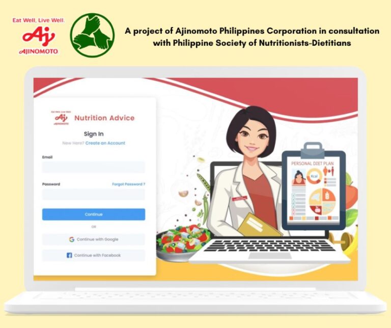 Ajinomoto launches Nutrition Advice web app