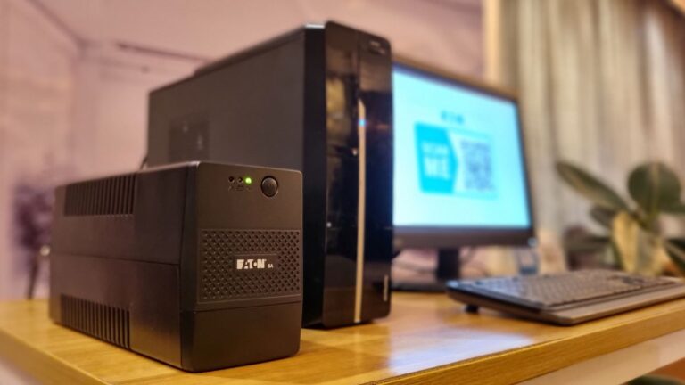The Eaton 5A UPS is perfect for small office and home use