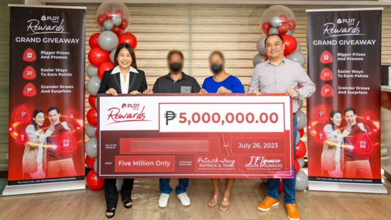 OFW wins 5M in PLDT Home Rewards grand giveaway promo