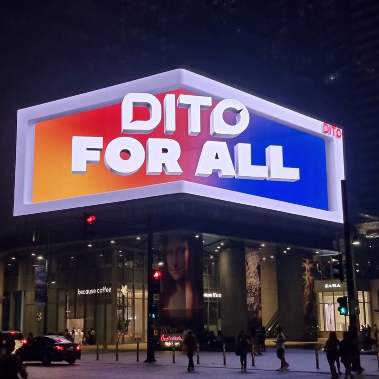 DITO MasPinaTODO prepaid offerings showcased in 3D billboard