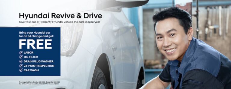 Keep your Hyundai well-maintained with the “Revive and Drive” aftersales support program
