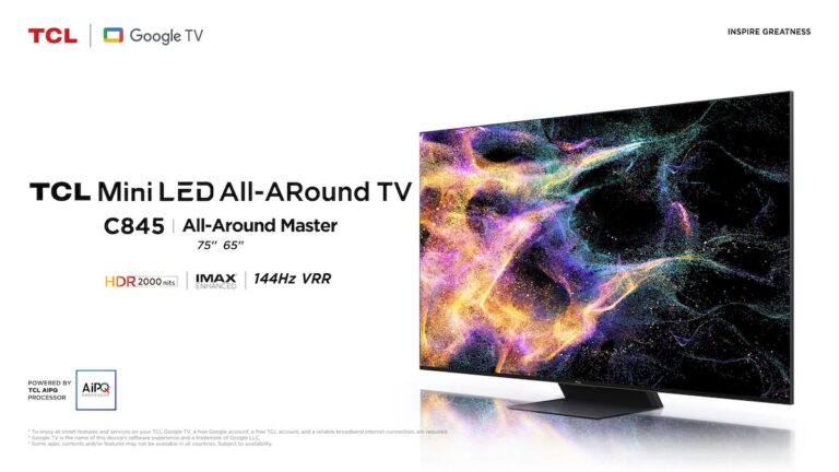 TCL C845 TV elevates every moment with Mini LED Technology