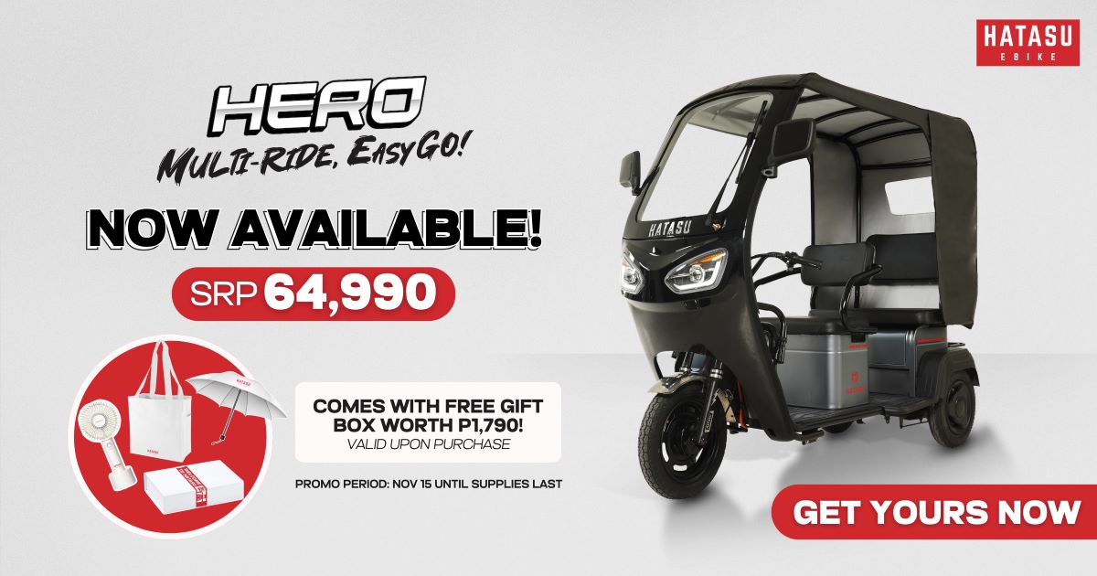 Hatasu Hero ebike launched, priced at PHP64,990