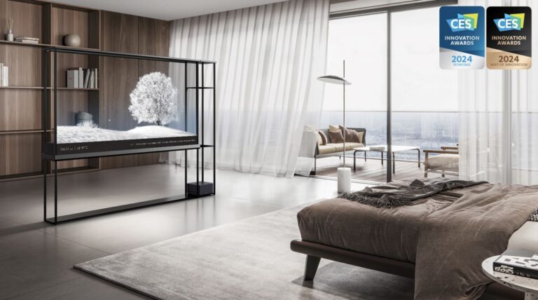 LG unveils world’s first wireless transparent OLED TV