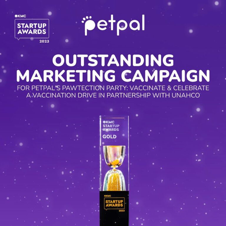 PetPal clinches Gold for Marketing at KMC Startup Awards for innovative Pawtection Party campaign