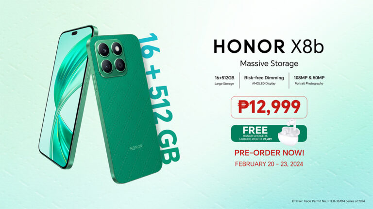 HONOR X8b with massive storage and magic capsule, priced at PHP12,999