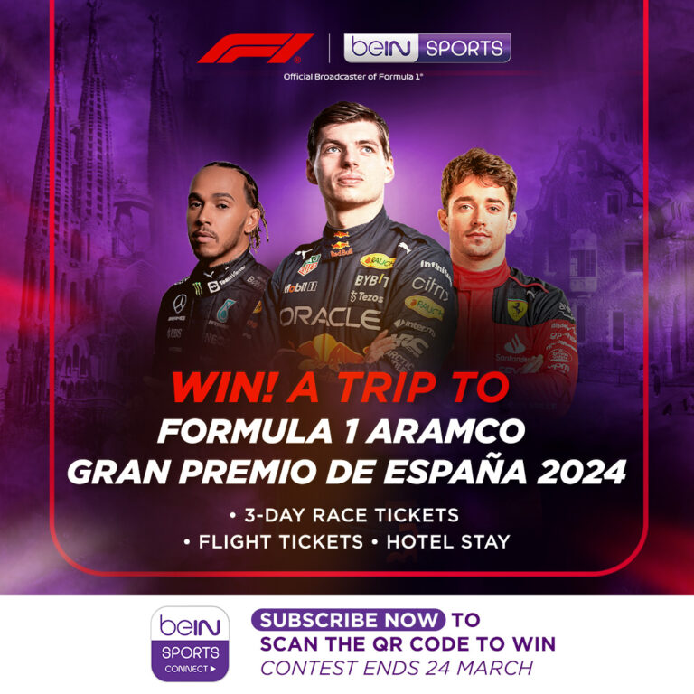 Win tickets to the Spanish Grand Prix with beIN SPORTS F1 Channel