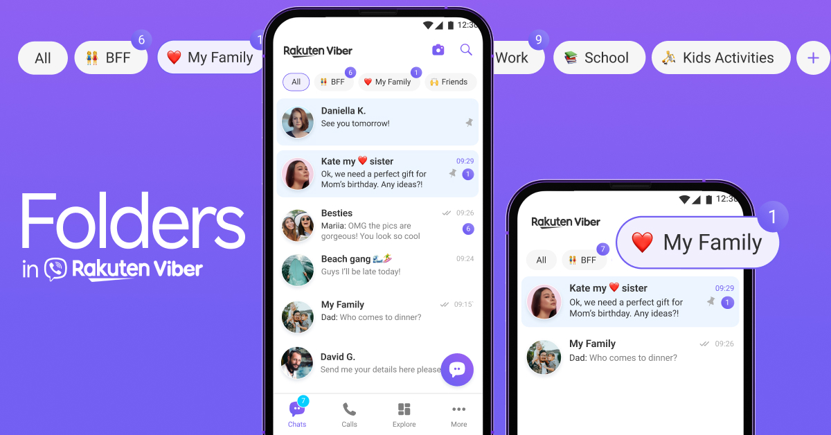 Rakuten Viber launches customizable chat folders