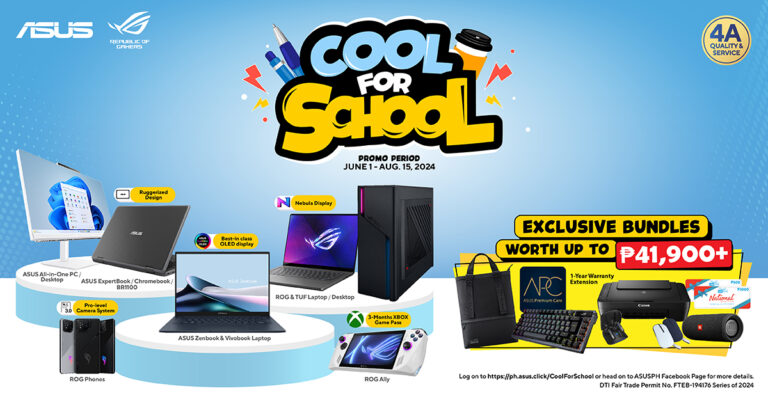 Asus and ROG bring back COOL FOR SCHOOL PROMO, with bundles worth up to PHP 41,900+!