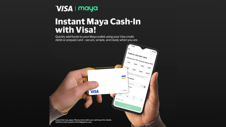 Cash-in to Maya wallets using Visa cards