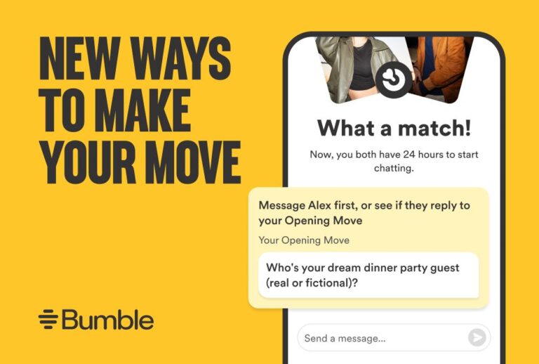 Bumble gives women more choice to make the first move