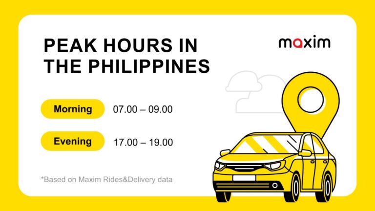 Maxim E-hailing shares how to secure a ride during peak hours in the PH