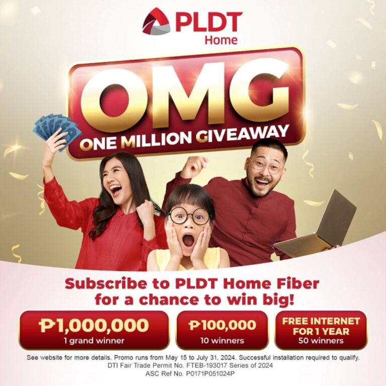 One million cash prize up for grabs with PLDT Home OMG promo