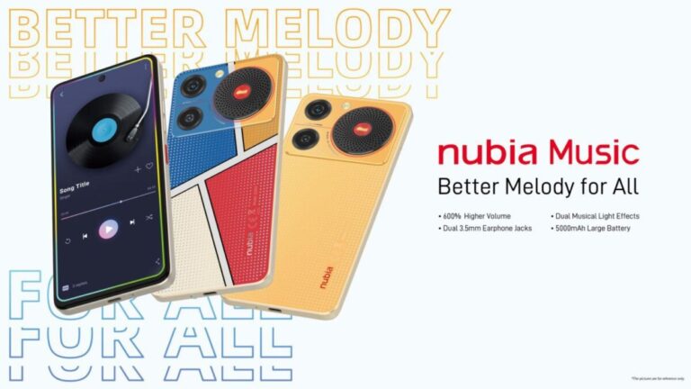 New nubia Music smartphone offers better melody for all