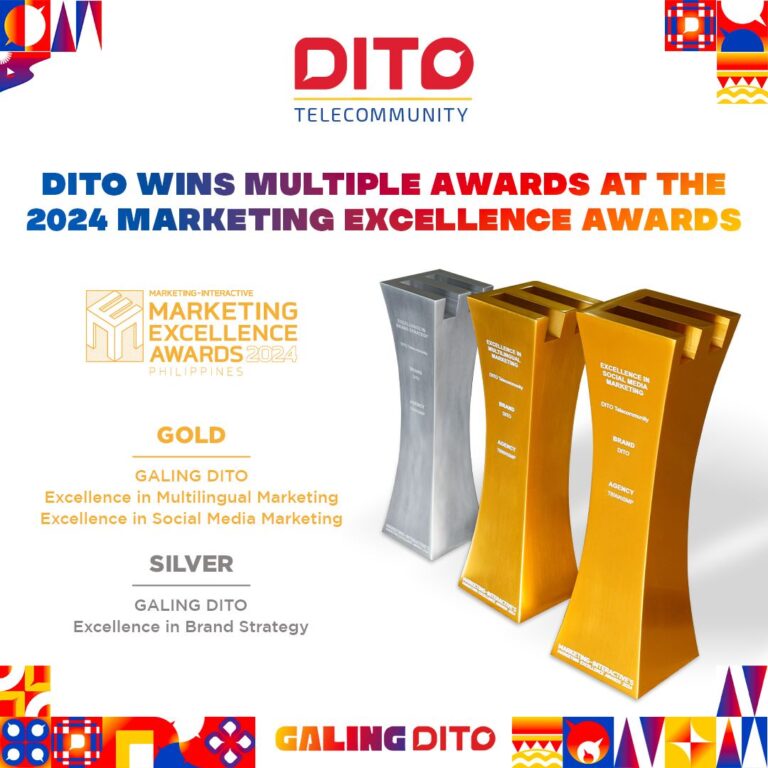 Galing DITO bags 3 awards at prestigious Marketing Excellence Awards (MEA) 2024