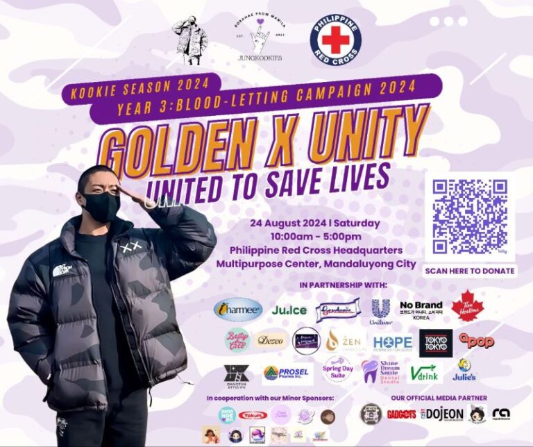 Jungkookies x PH Red Cross on it’s third year!