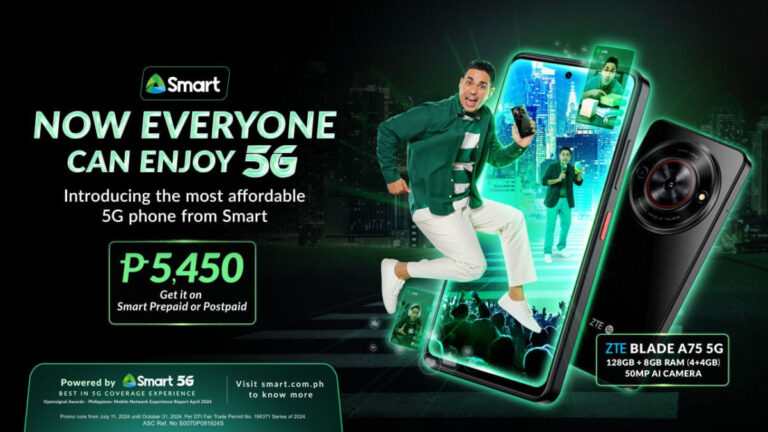 Smart unveils ZTE Blade A75, the most affordable 5G device for only P5,450