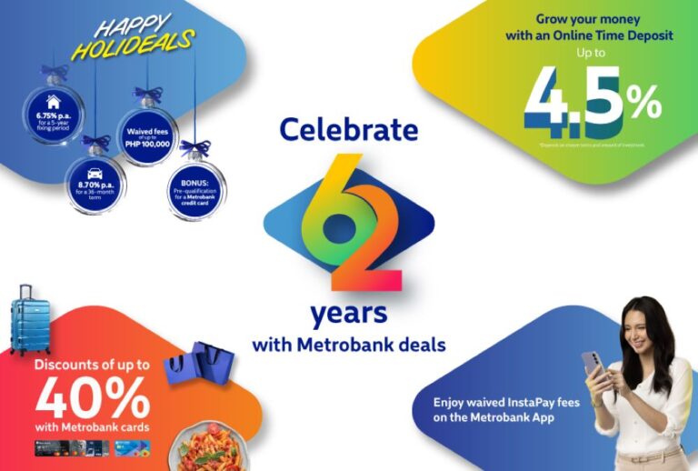 Metrobank continues to be your partner for growth as it celebrates its 62nd anniversary this September