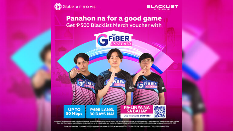 Gamers alert! Globe GFiber Prepaid promo offers affordable high-speed internet with Blacklist merch